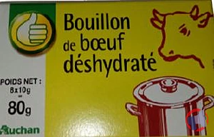 Rappel produit Bouillon de bœuf déshydraté 80g AUCHAN POUCE