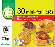 Rappel produit MINI FEUILLETES POUCE x30 - 275 g AUCHAN Pouce (photo numéro 1)