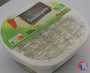 Rappel produit SALADE STRASBOURGEOISE 300g Auchan