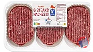Rappel produit STEAK HACHE STRIE 5% (6x 100G) AUCHAN (photo numéro 1)