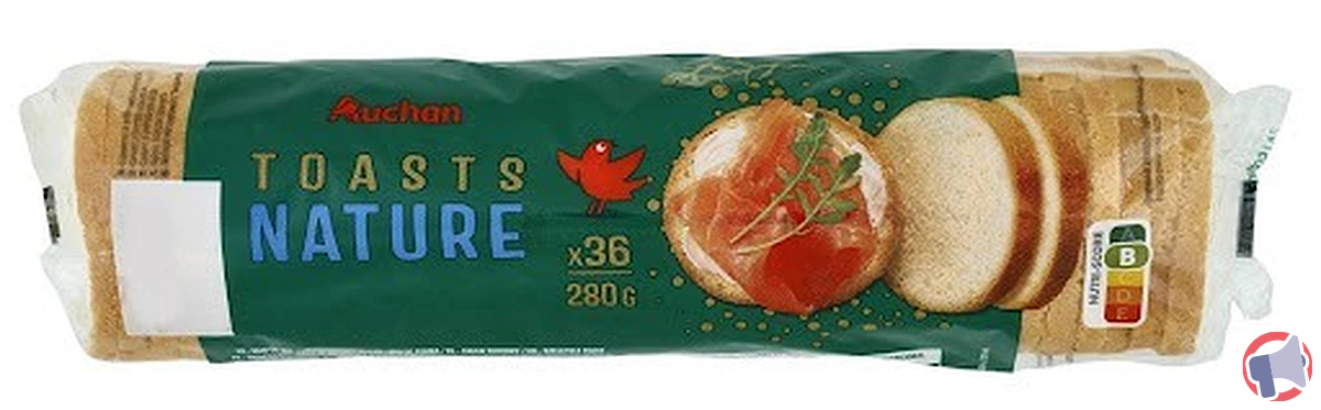 Rappel : Auchan toast nature 280g – informations et conseils pour les consommateurs
