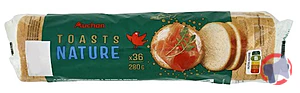 Rappel produit TOAST NATURE AUCHAN 280G Auchan
