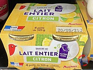 Rappel produit YAOURTS AUCHAN POT EN VERRE NATURE, VANILLE & CITRON AUCHAN (photo numéro 3)