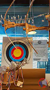 Rappel produit Arbalète en bois avec carquois et 3 flèches à ventouse Aucune