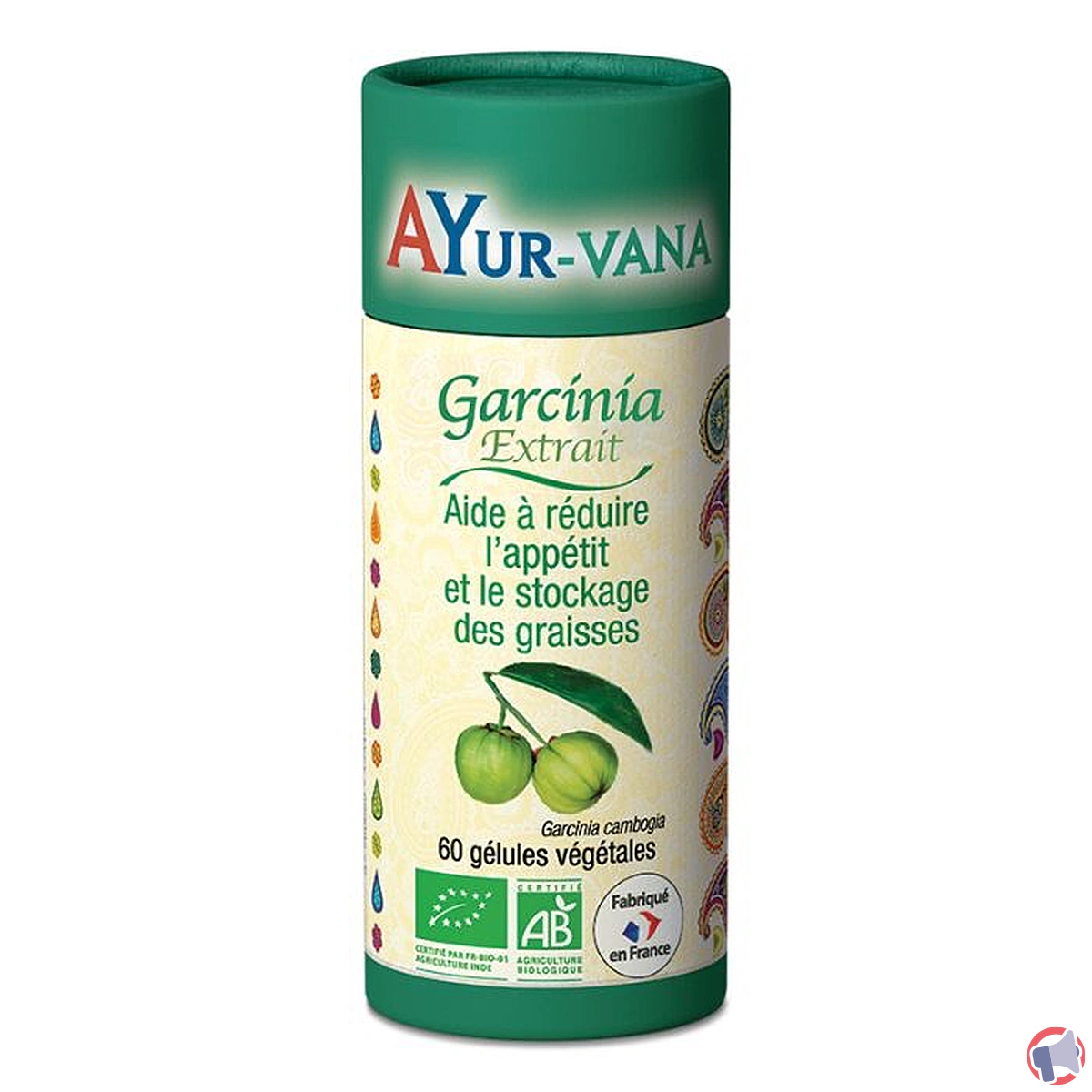 Rappel produit : Complément alimentaire Garcinia Bio Extrait de la marque Ayur-Vana