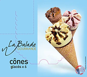 Rappel produit 6 Cônes La Balade Gourmande