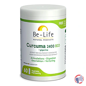 Rappel produit Curcuma 2400 Bio 60 gélules BE-LIFE