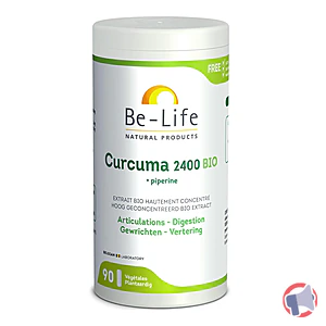 Rappel produit Curcuma 2400 Bio 90 gélules BE-LIFE