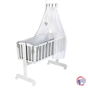 Rappel produit Berceau complet ANGE laqué blanc BEBE9 CREATION