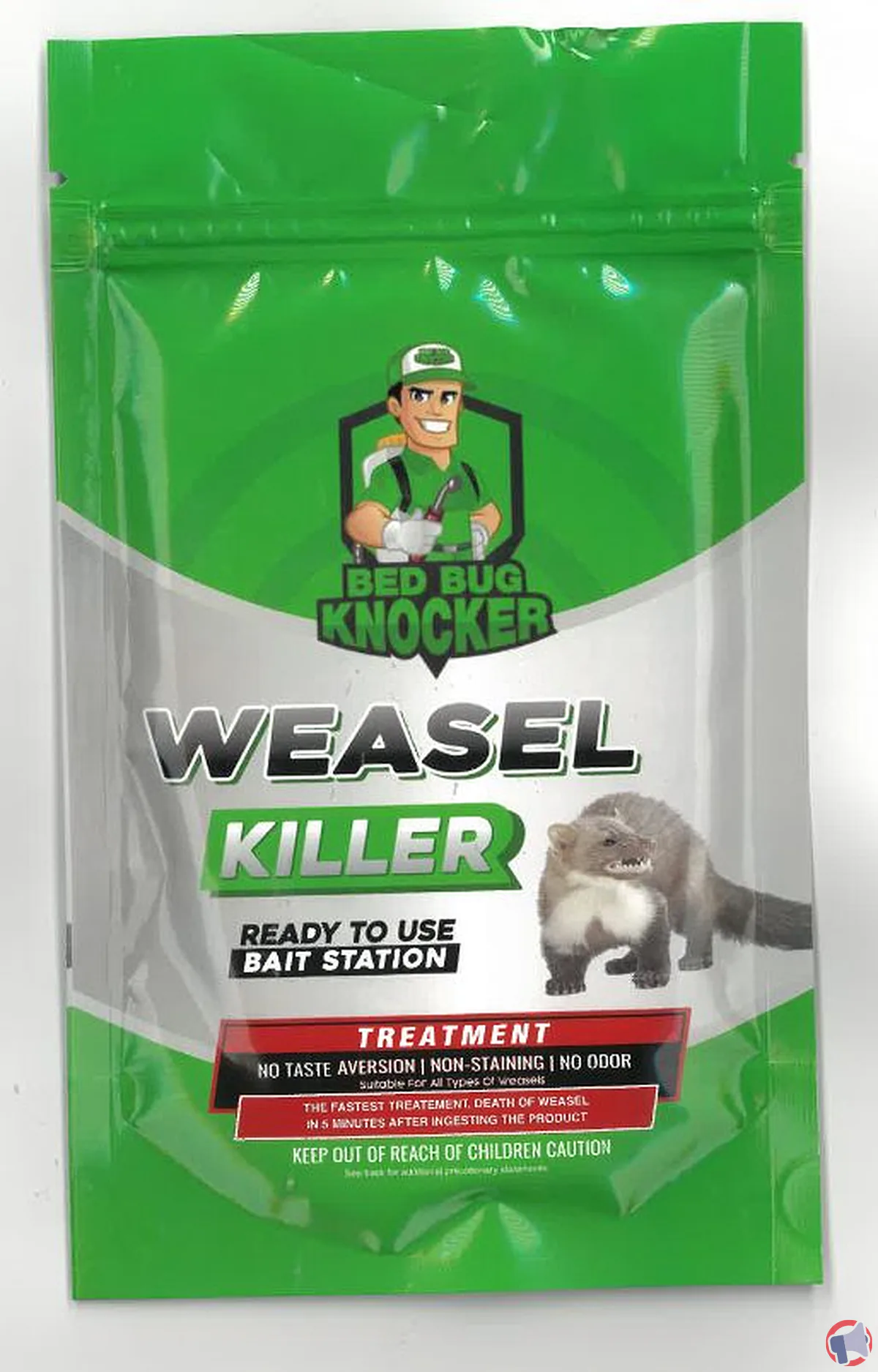 Rappel produit : Bed bug knocker - WEASEL KILLER - 500 BAITS