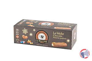 Rappel produit La Bûche Chocolat-Noisette Pralinée, La Bûche Chocolat Noir-Mandarine, La Bûche Vanille-Mangue Passion, La Bûche Abricot-Nougat, La Bûche Marron-Vanille. LA BELLE AUDE