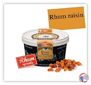 Rappel produit Crème Glacée Rhum Raisin La Belle Aude