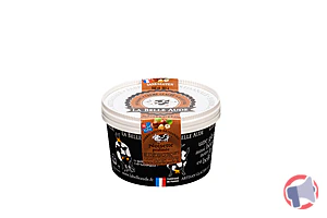 Rappel produit Crèmes glacées 550 ml : Noisette pralinée avec éclats de noisette pralinée, Pistache aux éclats de pistache grillés, Plombières, Réglisse LA BELLE AUDE