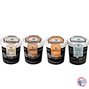 Rappel produit Crèmes Glacées à la Vanille aux gousses de Vanille Bourbon de Madagascar 125ml, Crème Glacée au Café 125ml, Crème Glacée au Caramel à la fleur de sel de Gruissan 125ml, Crème Glacée au Yaourt Bulgare 125ml. LA BELLE AUDE