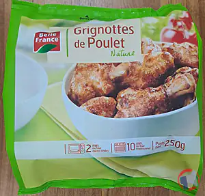Rappel produit GRIGNOTTES DE POULET NATURE BELLE FRANCE