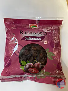 Rappel produit Raisins secs sultanine Belle France