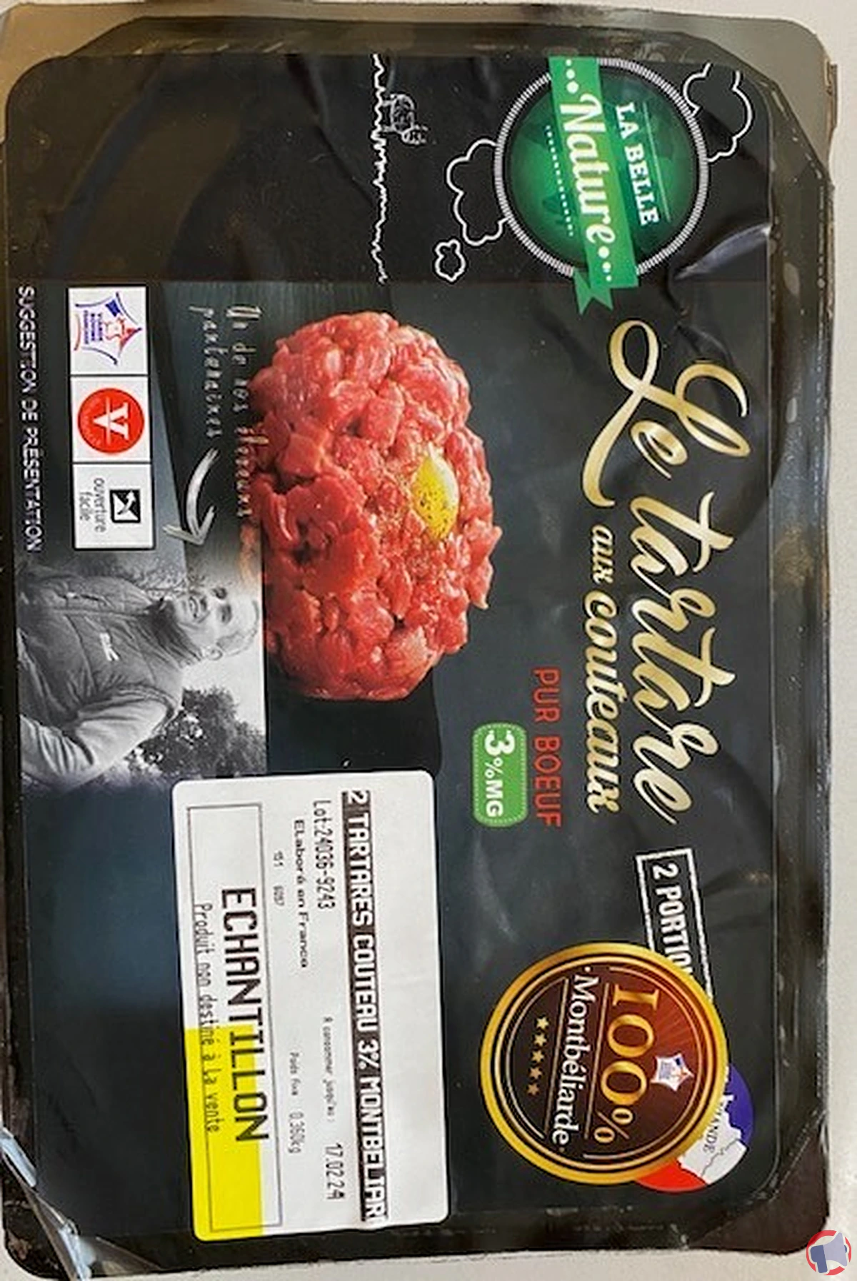 Rappel de produit : Tartares couteau de la marque La belle nature pour risque de salmonelle