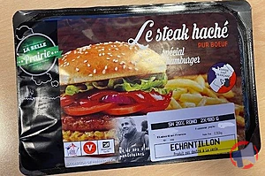 Rappel produit Steak haché spécial hamburger 20% 2x180g La Belle Prairie
