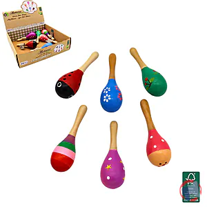 Rappel produit Wooden Music Maracas B&G INTERNATIONAL