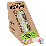 Rappel produit Sandwich Bien Fait Chèvre et Tartare de Légumes Bien fait
