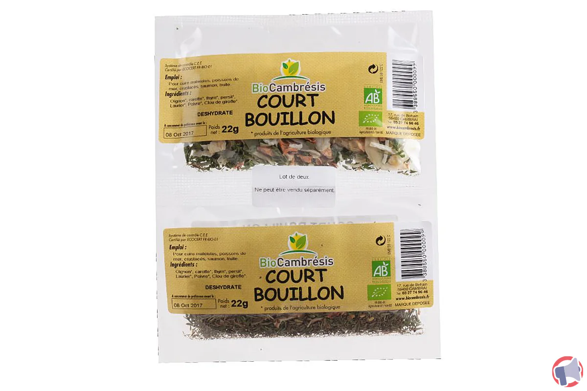 Rappel du produit bio cambresis court bouillon : précautions et recommandations