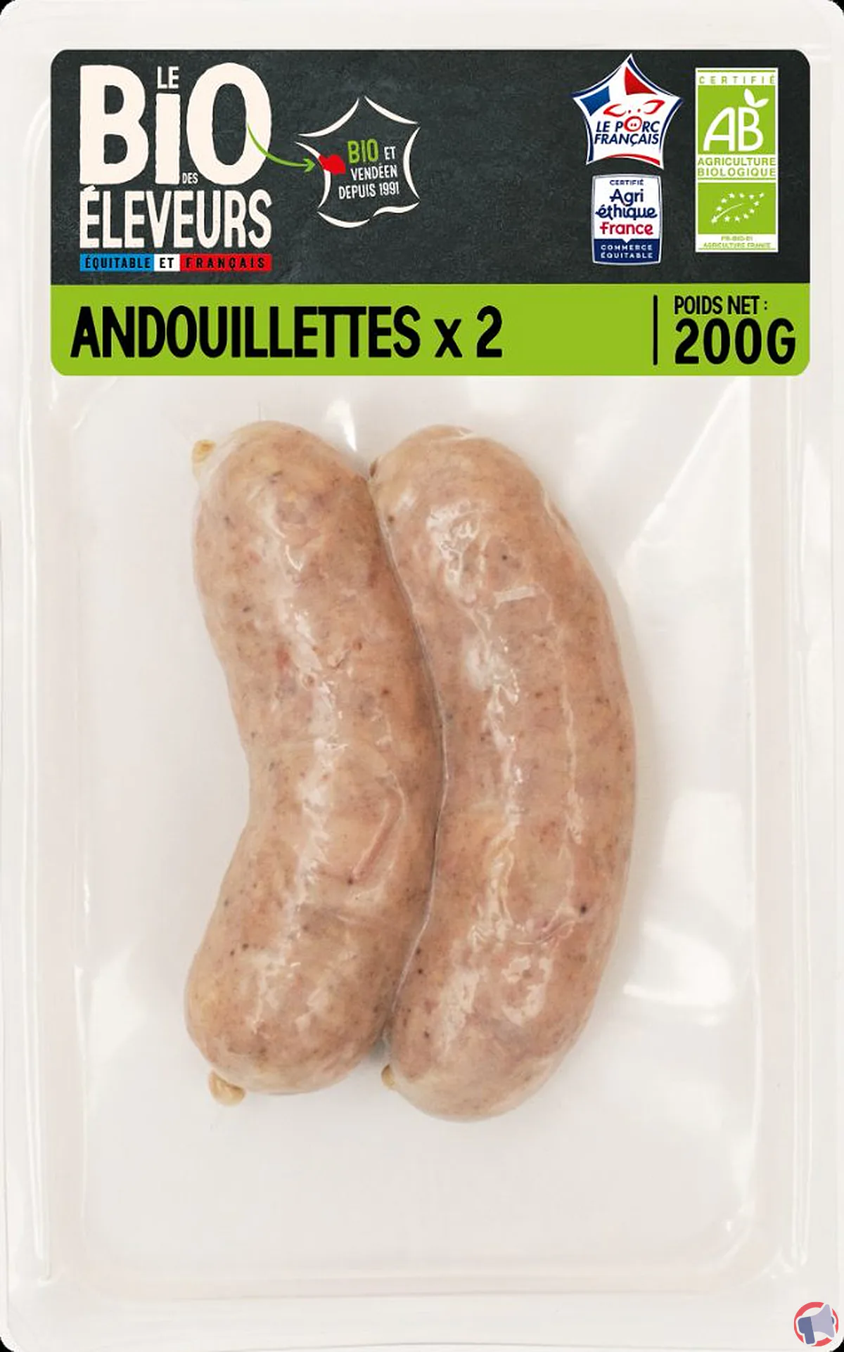 Rappel produit : andouillettes bio éleveurs