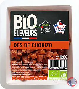 Rappel produit Dés de chorizo Le Bio des Eleveurs