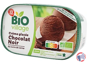 Rappel produit BAC CREME GLACEE CHOCOLAT NOIR BIO VILLAGE