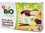 Rappel produit MINIPOTS VANILLE CHOCOLAT BIO X6 BIO VILLAGE (photo numéro 1)