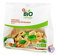 Rappel produit RAVIOLI RICOTTA EPINARD BIO 250G BIO VILLAGE