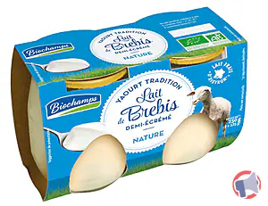 Rappel produit YAOURT BREBIS TRADITION 2X125g BIOCHAMPS