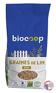 Rappel produit Graines de lin doré France VRAC et préemballé 250g Biocoop