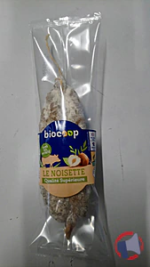 Rappel produit SAUCISSON SEC BIO NOISETTES BIOCOOP CLEAN LABEL 200G BEF BIOCOOP