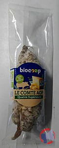 Rappel produit SAUCISSON SEC COMTE BIOCOOP CLEAN LABEL 200 BEF BIOCOOP