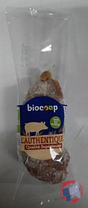 Rappel produit SAUCISSON SEC NATURE BIOCOOP SANS CONSERVATEUR 200 BEF BIOCOOP