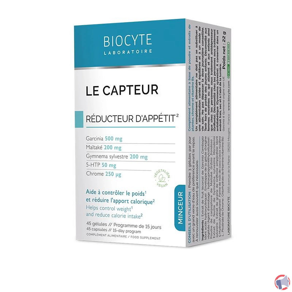 Rappel de compléments alimentaires Biocyte : attention au Garcinia cambogia