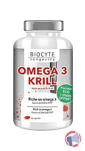 Rappel produit OMEGA 3 KRILL BIOCYTE Longevity