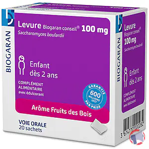Rappel produit Levure Biogaran conseil® 100 mg Sachets - Boîte de 20 Biogaran conseil®