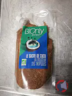 Rappel produit BIONLY Le sucre de coco la douceur des tropiques biologique / sève de fleur de cocotier cristallisée non raffinée BIONLY