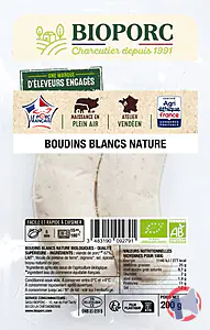 Rappel produit Boudins blancs nature Bioporc