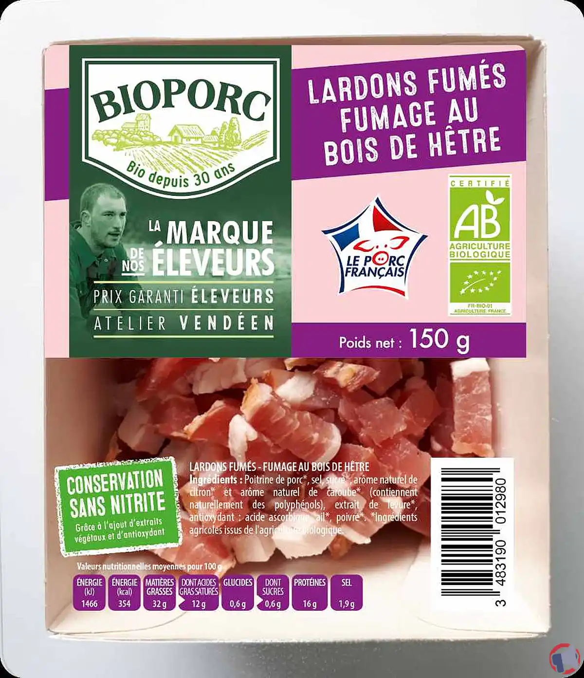 Rappel de lardons fumés Bioporc pour risque de salmonellose