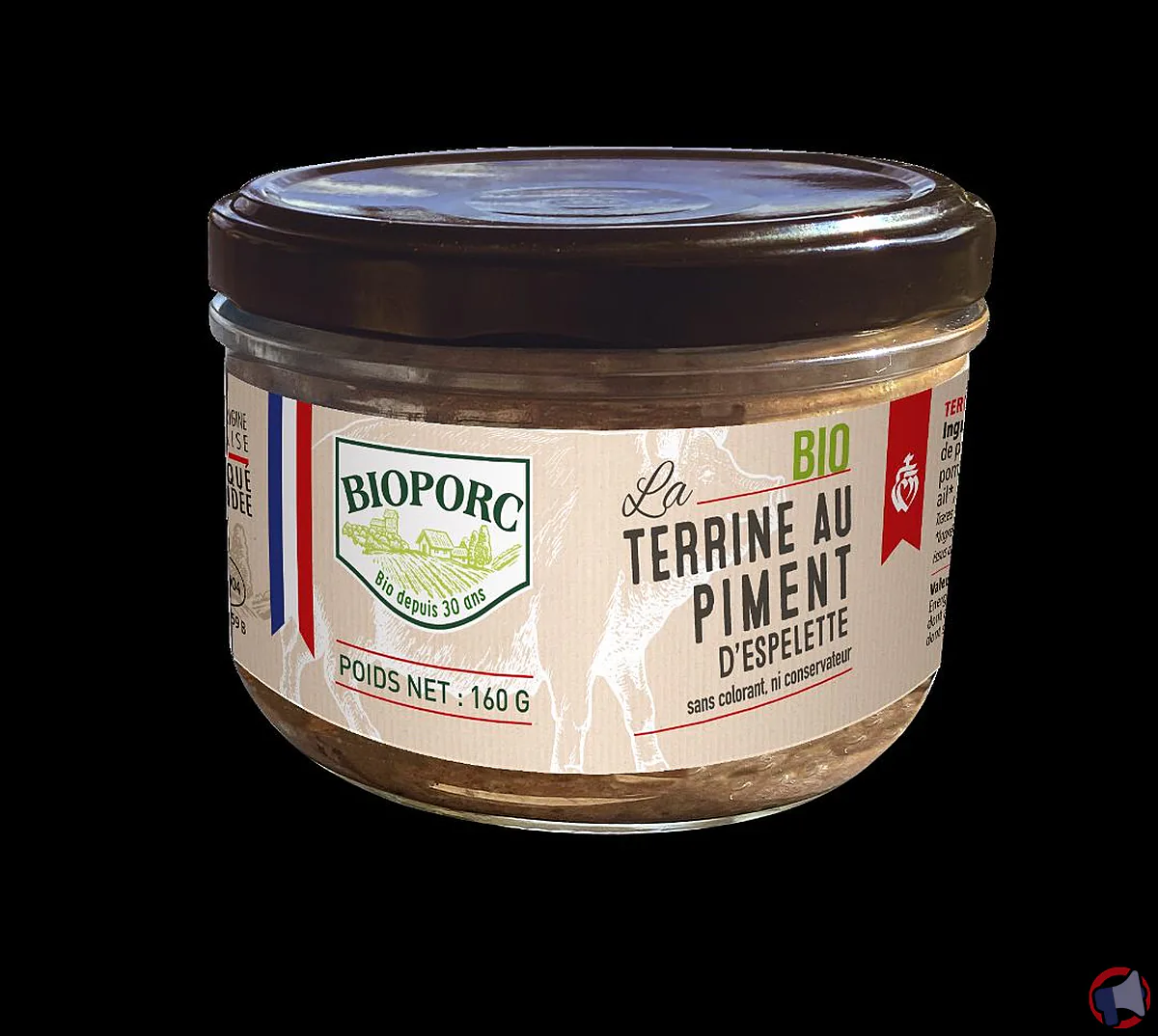 Rappel : bioporc terrine piment despelette