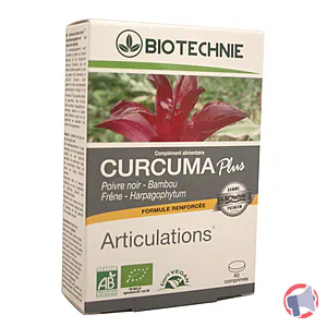 Rappel produit Curcuma Plus Articulations BIOTECHNIE