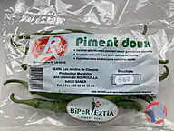 Rappel produit PIMENTS VERT DOUX conditionnés en sachet 200g BIPER ETZIA (photo numéro 1)