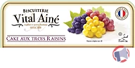Rappel produit Biscuiterie VITAL Cake au Trois Raisins 340 g