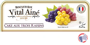 Rappel produit Cake au Trois Raisins 340 g Biscuiterie VITAL