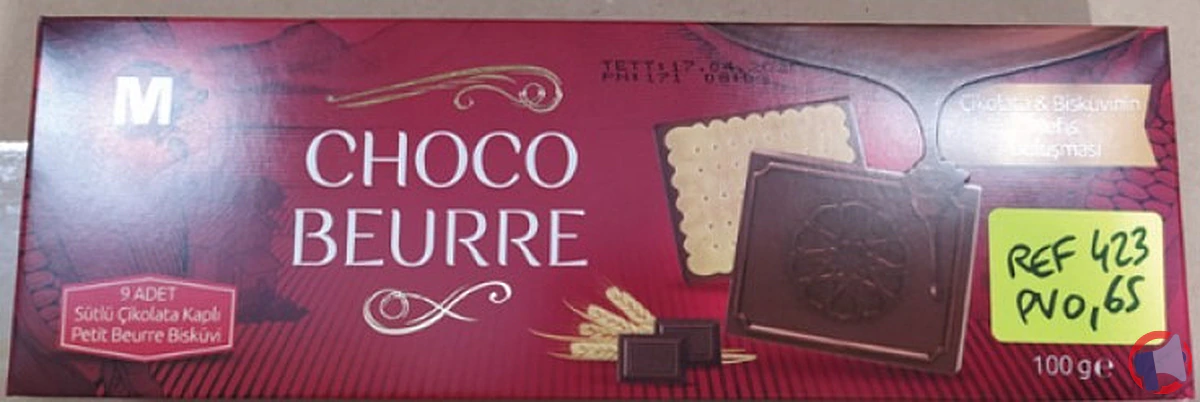 Rappel de biscuits tablette chocolat - choco beurre pour risque de présence de plastique