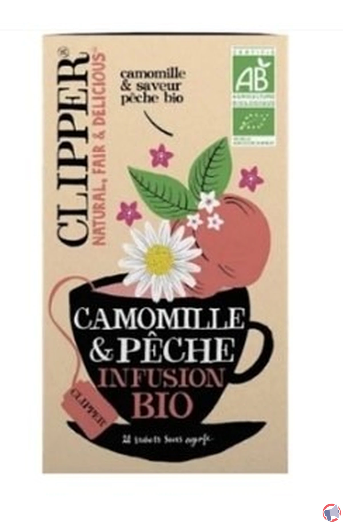 Rappel produit : infusion camomille de BJORG ET COMPAGNIE / CLIPPER