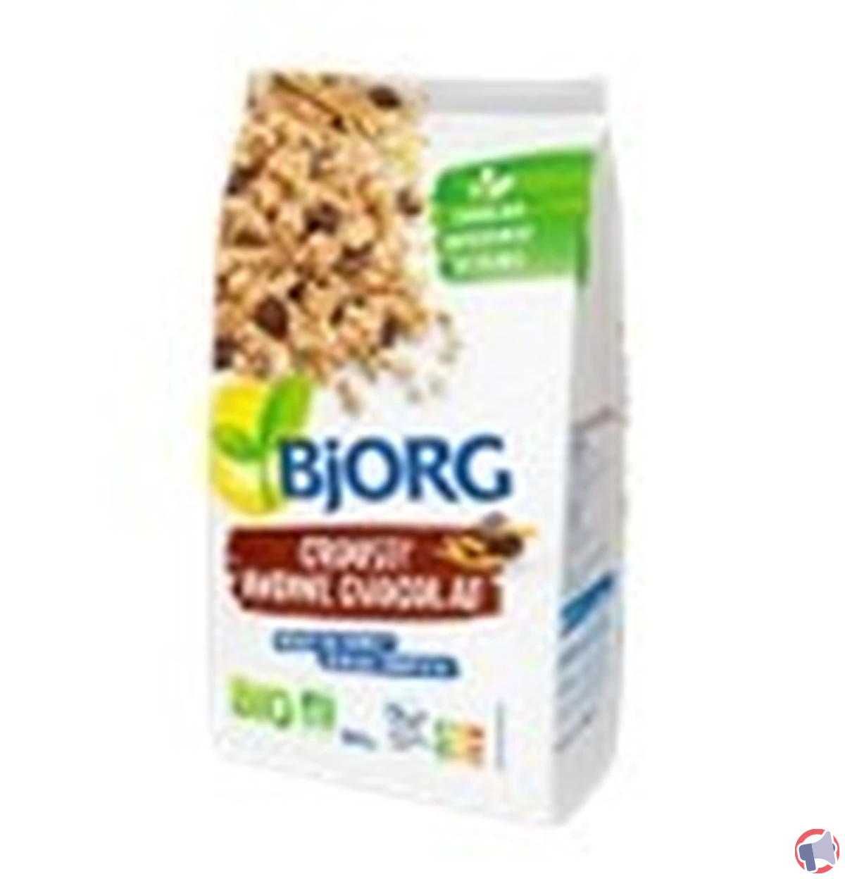 Rappel produit : BJORG Crousti Avoine chocolat noir 500g pour risque d'allergènes