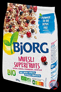 Rappel produit Muesli superfruits Bjorg